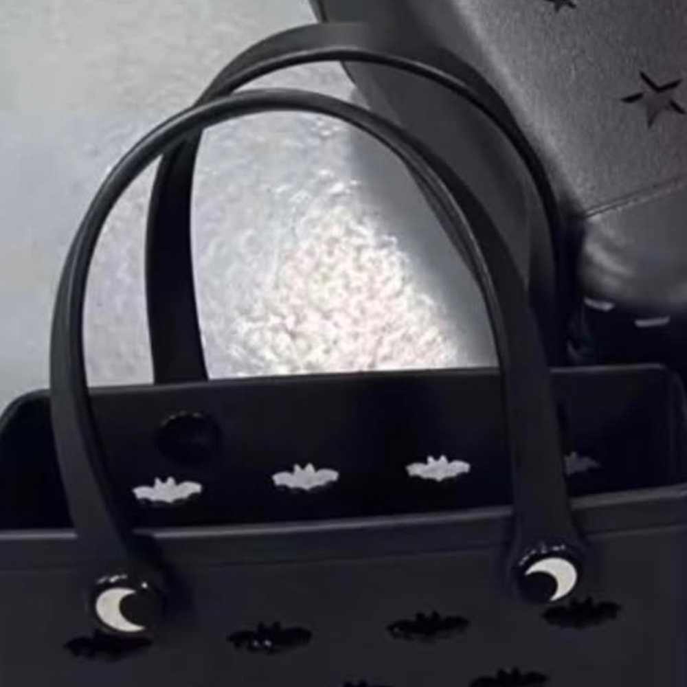 Spellbound Soles Black Batty Shoulder bag with bat cutouts